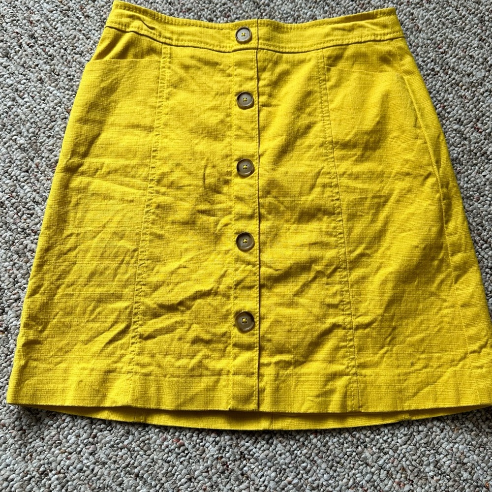 The Loft Yellow Skirt